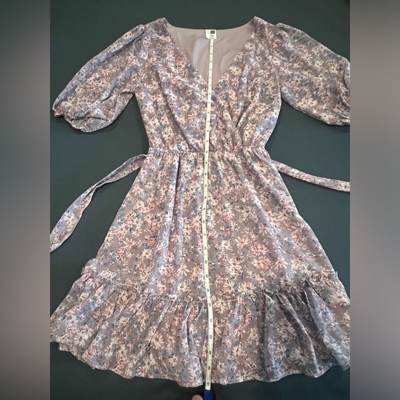 NWOT - Melrose and Market Floral Faux Wrap Mini Dress - Picture 10 of 12